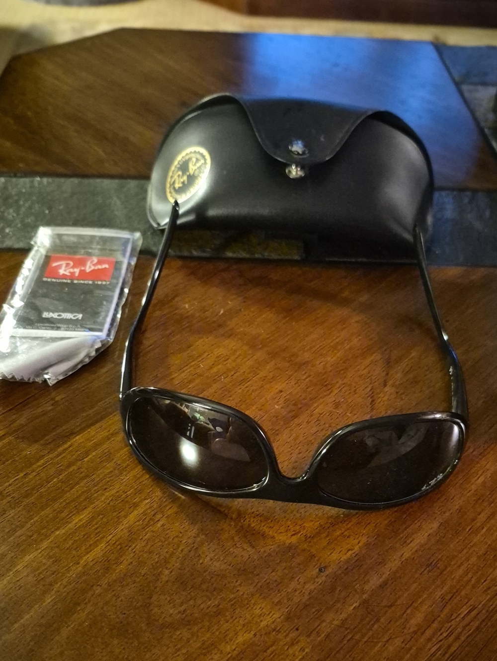 Ray-Ban Predator Men’s Black Frame Sunglasses with Dark Lenses-excellent